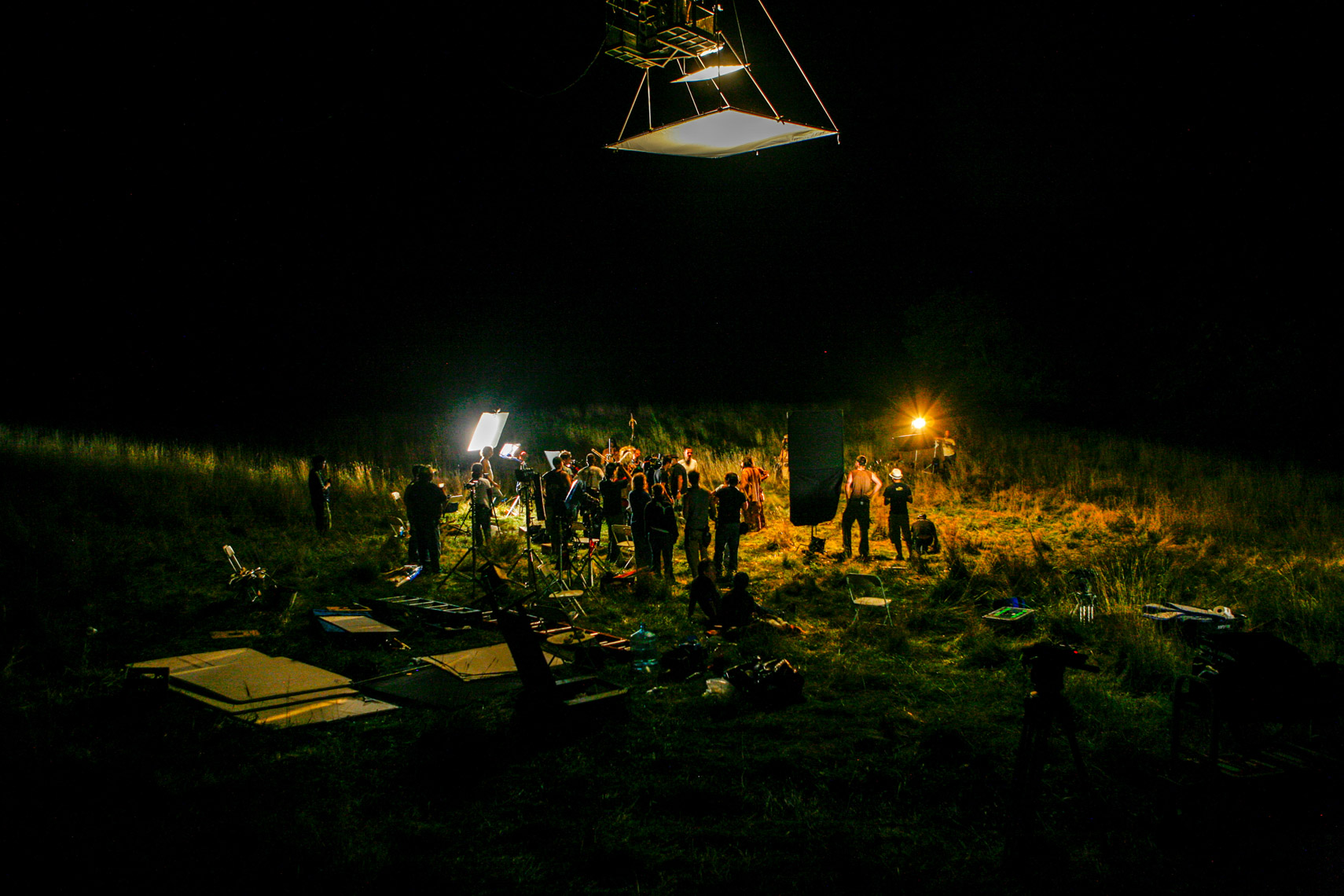 On the set |  "The Burrowers"